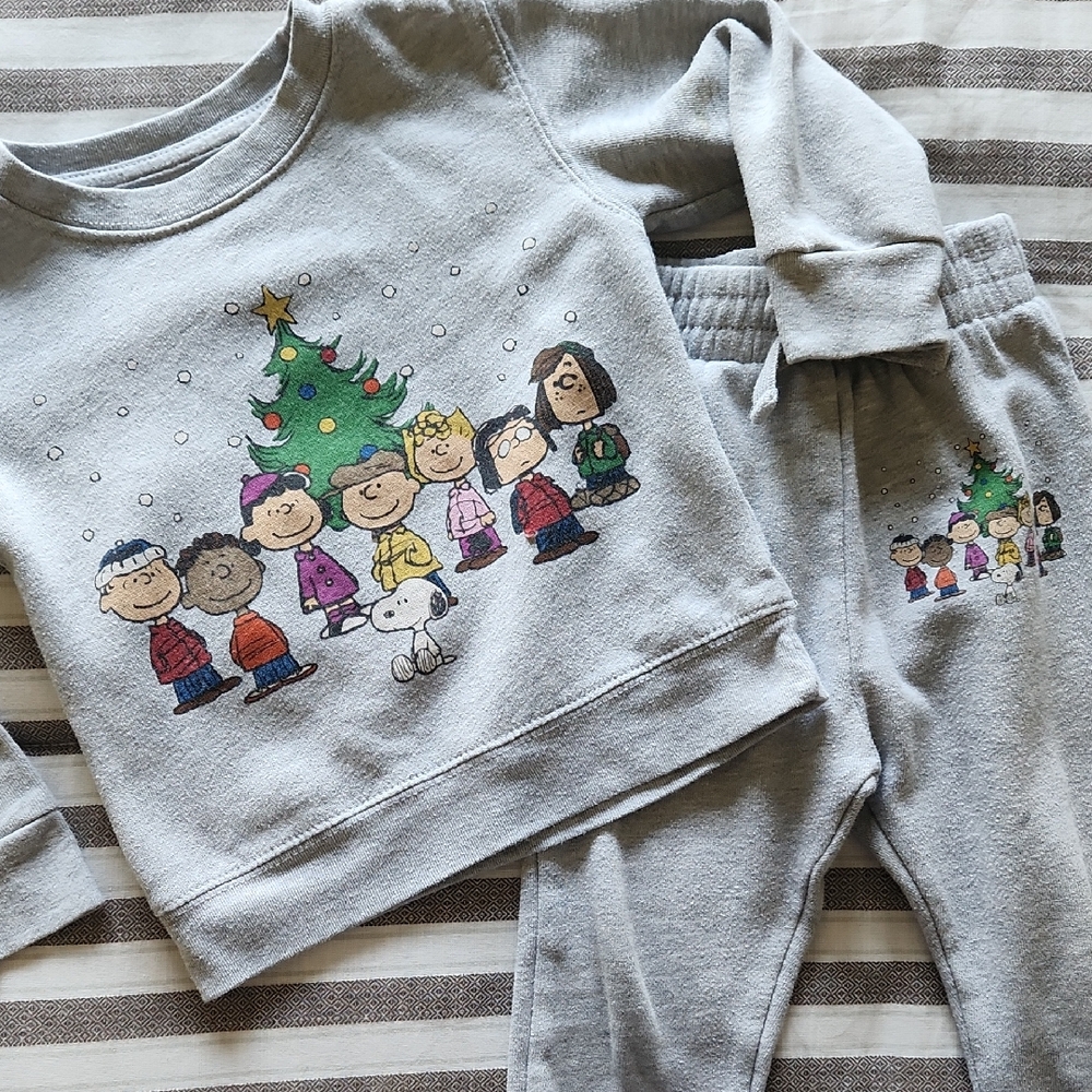 Peanuts Gray Cotton Blend Apparel